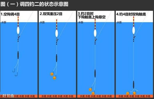 单饵的重量应该在是1目,双饵当然就是2目了,所以反推一下,钓2目,双饵