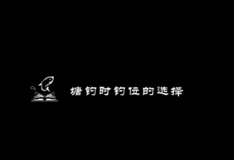 渔课堂 黑坑钓鱼时选择位置很重要 [视频]