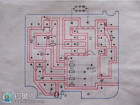 钓鱼灯控制电路图图片